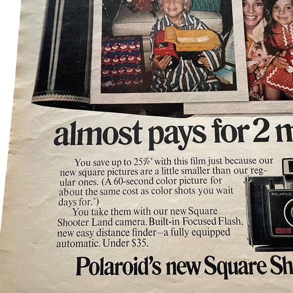1971 Polaroid Christmas Full Page Vintage Print Ad Pictures of Kids Presents u - Picture 4 of 4